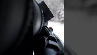 Offset iron sights on a hunting rifle [upl. by Aitekram]