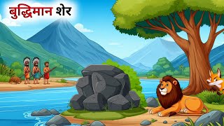 एक बुद्धिमान शेर की कहानी  Panchatantra Ki Kahani  Hindi Cartoon [upl. by Mia]