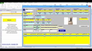 Lagerverwaltungsprogramm in Excel mit ArtikelBildern und integrierter Lieferanten Kundendatenbank [upl. by Nysa]