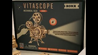 mmrutman is live building a ROKR vitascope 3d wooden film projector puzzle [upl. by Nohsid709]