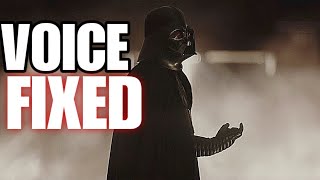 Rogue One Vader Scene Voice Fixed starwars darthvader disney [upl. by Nived]