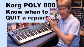 korg poly 800 not worth the cost to repair this vintage synthesiser MF81 [upl. by Gwenny]