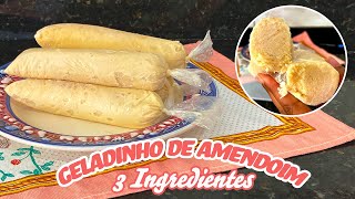 GELADINHO DE AMENDOIM COM SÓ 3 INGREDIENTES Produzindo Sabor  Manu Camargo [upl. by Mazur]