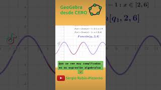 🟢 Graficar FUNCIONES A TROZOS en GeoGebra shorts [upl. by Enirod]