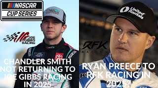 Chandler Smith Not Returning To Joe Gibbs Racing In 2025  Ryan Preece To RFK Racing In 2025 [upl. by Nnahtur]