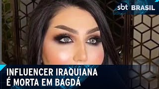 Influencer iraquiana do TikTok é morta a tiros em Bagdá  SBT Brasil 270424 [upl. by Odysseus]