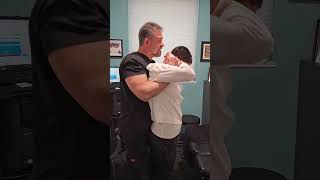 Chiropractic Adjustment  Standing Thoracic Lift chiro chiropracticadjustment getadjusted [upl. by Artemas412]