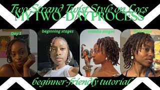 EASY TWOSTRAND TWIST STYLE ON LOCS — BeginnerFriendly Tutorial ✨ [upl. by Amice]