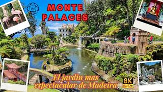 Monte Palaces  El jardin mas espectacular de Madeira  360º 8K [upl. by Dnalon]