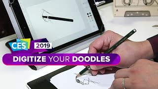 CES 2019 This tablet makes paper drawings digital [upl. by Ahsanat]