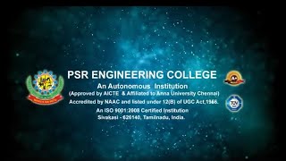 PSR ENGINEERING COLLEGE  INSTITUTION INFO [upl. by Enale]