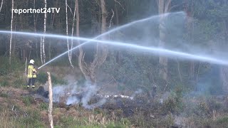 BrandAusbruch in der Döberitzer Heide bei Berlin  Mehrere Tausend qm abgebrannt [upl. by Benkley935]