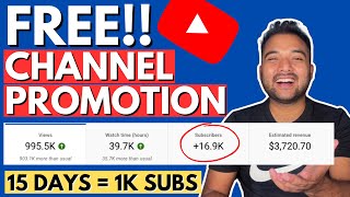 ✅ HOW TO PROMOTE YOUR YOUTUBE CHANNEL for FREE 2024 🔥 Grow YouTube Channel Fast 1000 Subscribers [upl. by Butta29]