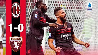 Giroud wins it  AC Milan 10 Torino  Highlights Serie A [upl. by Hawkie]