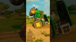 Jhondeer 5050D Tractor Stunt Jhunjhunu Tochan King 👑 modified automobile johndeere5050d farming [upl. by Berman]