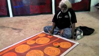 Aboriginal Artist George Ward Tjungurrayi 1337 [upl. by Ahsets]