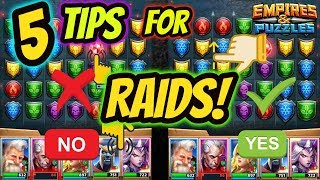 5 unknown tips for winning offensive Raids in Empires and Puzzles 2019 [upl. by Huntley821]