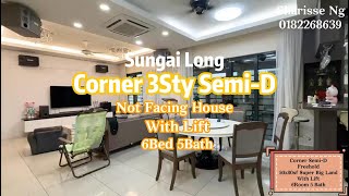 Good Condition CORNER 3 Sty SemiD  Sungai Long [upl. by Kcirednek986]