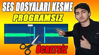 PROGRAMSIZ MP3 KESME VE DÜZENLEME NASIL YAPILIR [upl. by Justine344]