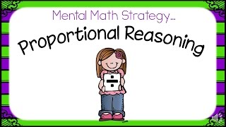 Proportional Reasoning Division Strategy [upl. by Nariko]