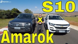 Comparativo VW Amarok V6 x Chevrolet S10 High Country [upl. by Kilan]