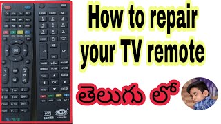 How to repair tv remote in telugu [upl. by Allenaj]