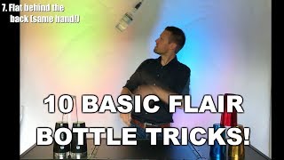 Flair bartending instruction video 2 10 basic working flair moves with bottle [upl. by Cyrus961]