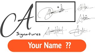 ✔️A Signature  Signature Style Of My Name  Beautiful Signatures  How To Write A Signature [upl. by Navets]