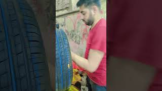 💗😎tyre fittingtyre worknew tyreCar tyreservicenewYouTube [upl. by Eilrak]