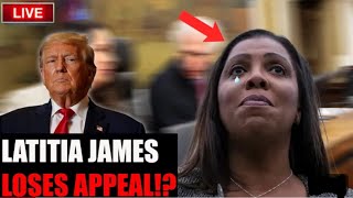 AG Letitia James Loses Appeal amp Goes Off On Judge Engoron After Trump Did This To Him Live OnAir [upl. by Yedsnil]