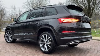 Skoda NEW Kodiaq 2023 Sportline in 4K Black Magic Metal 20 Inch Vega Walk around amp detail inside [upl. by Monie7]