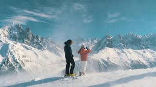 Winter in the ChamonixMontBlanc valley [upl. by Baxie]