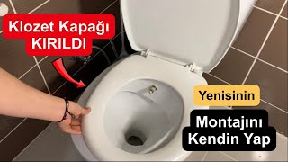 reklam Klozet kapağı montajı nasıl yapılır  Klozet kapağı nasıl değiştirilir  Klozet yenileme [upl. by Ithnan]