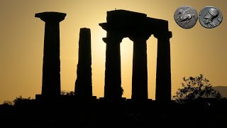 Ancient Corinth Archaia Korinthos Isthmus of Corinth Peloponnese Greece Europe [upl. by Ahsart]