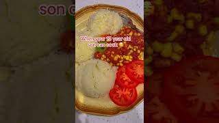 My 13 year old son cooked dinner  corned beef and coconut rice 🍚 🌽 🥩 shortsvideo [upl. by Dewitt]