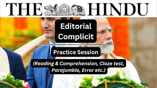 22 Oct 2024  The Hindu Editorial Practice Exercise  Complicit [upl. by Oswal]