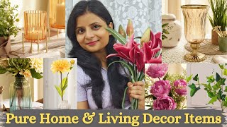 Pure Home and Living Decor Items Haul  Amazing Collection NitzLifeStyle [upl. by Portie]