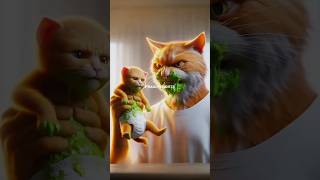 Cute cat do poop in his pants 😱cat catlover cartoon shorts viralvideo trending [upl. by Siramay]