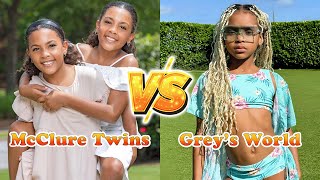 McClure Twins VS Greys World Transformation 👑 From Baby To 2024 [upl. by Miah]