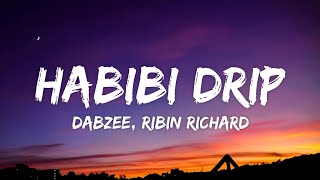 Habibi Drip Lyrics  Dabzee Ribin Richard • kinaavile maalika paniyana [upl. by Anowahs412]