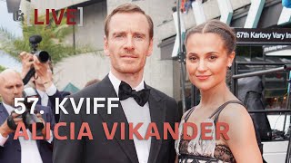 Alicia Vikander a Michael Fassbender na 57 MFF Karlovy Vary [upl. by Eoin]