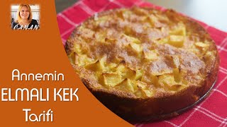 Annemin nefis elmalı kek tarifi Mama´s leckerer Apfelkuchen CANAN´S REZEPTE [upl. by Ellynn]