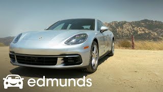 2017 Porsche Panamera 4S Review  Edmunds [upl. by Goetz]