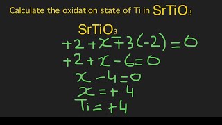 Oxidation state of Ti in SrTiO3 [upl. by Eeznyl384]