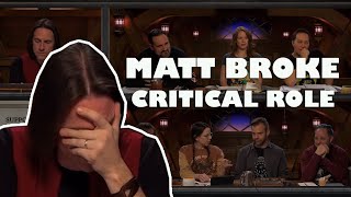 Critical Role Clip  Matt Mercer Broke Critical Role For 98 Seconds  C3E15 [upl. by Leinnad160]