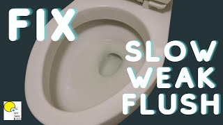 FIX a Weak Flushing TOILET [upl. by Osicran718]