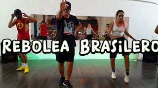 REBOLEA BRASILERO 🇧🇷  GUSTAVO AQUINO DJ CHINO  COREOGRAFÍAS ZUMBA [upl. by Abelard]