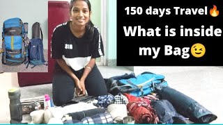 150 days travel Packing  Sindhu solo traveler  travel [upl. by Tlaw200]