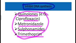 Mechanism of antibiotic Clinical microbiology MRCS question solve CRACK MRCS [upl. by Warthman]