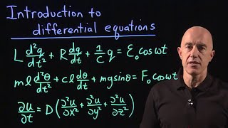 Introduction to differential equations  Lecture 1  Differential Equations for Engineers [upl. by Edge]